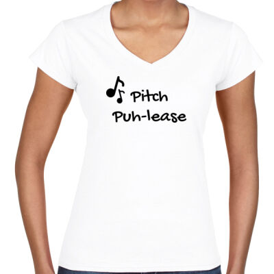 Pitch Puh-lease (Women's V-neck tee) Thumbnail